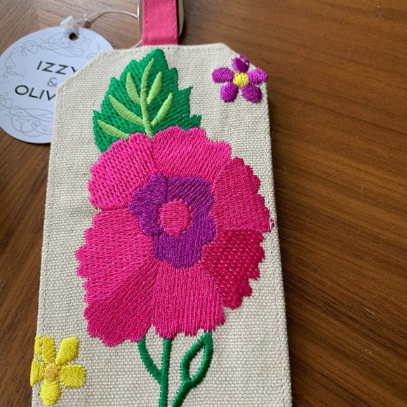 Lot of 3 Tropics Tote Bag pouch and Luggage tag by Izzy and Oliver - Picture 4 of 15